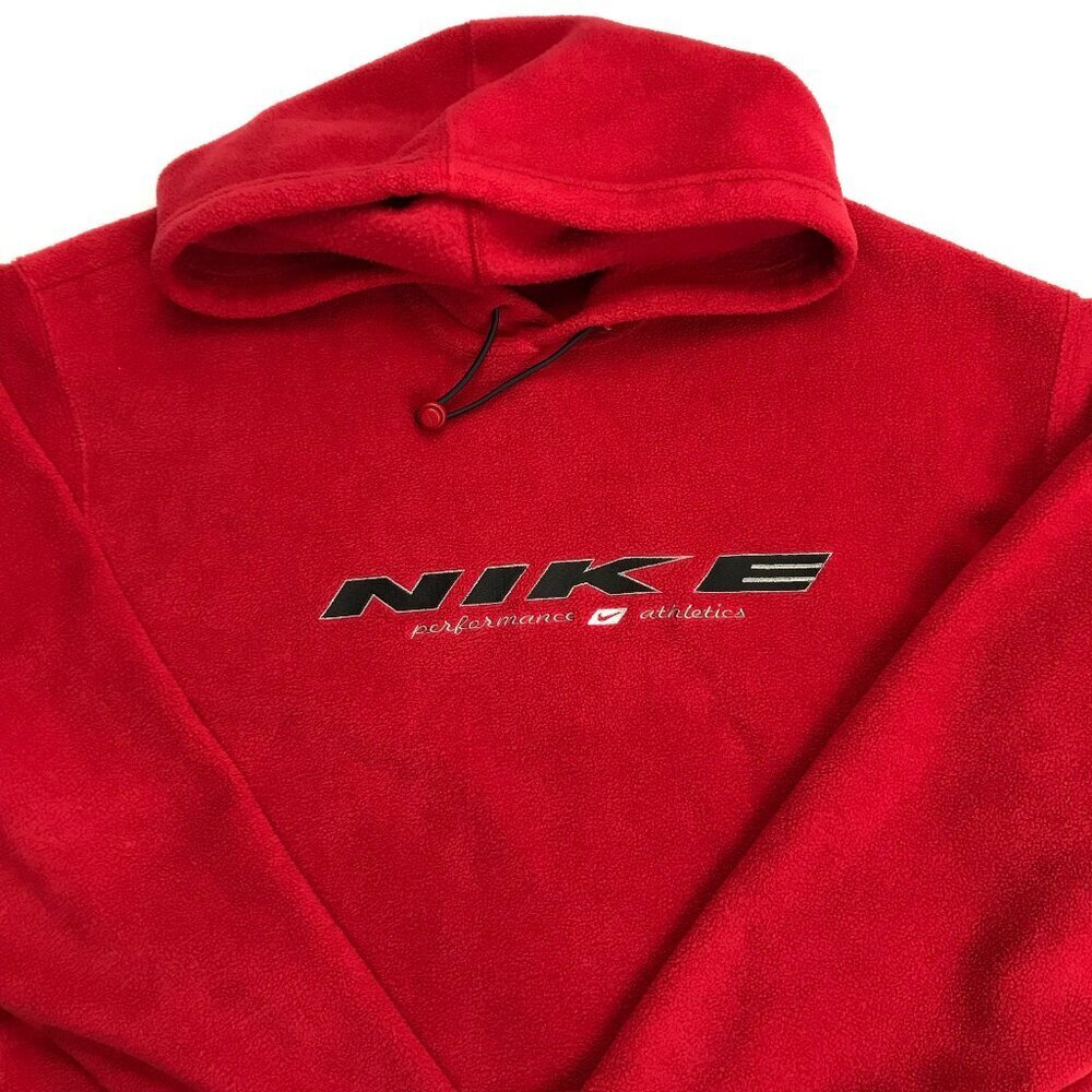 Nike Performance Men Medium Red Long Sleeve Athletic Hoodie Pullover